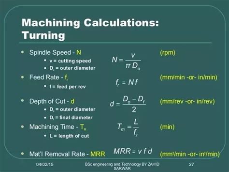 how to calculate cnc feed rate